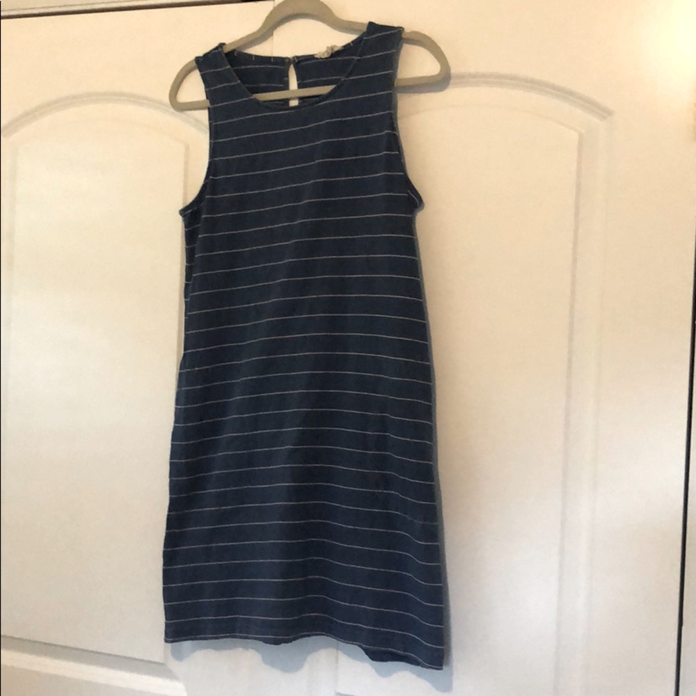 Denim shift dress